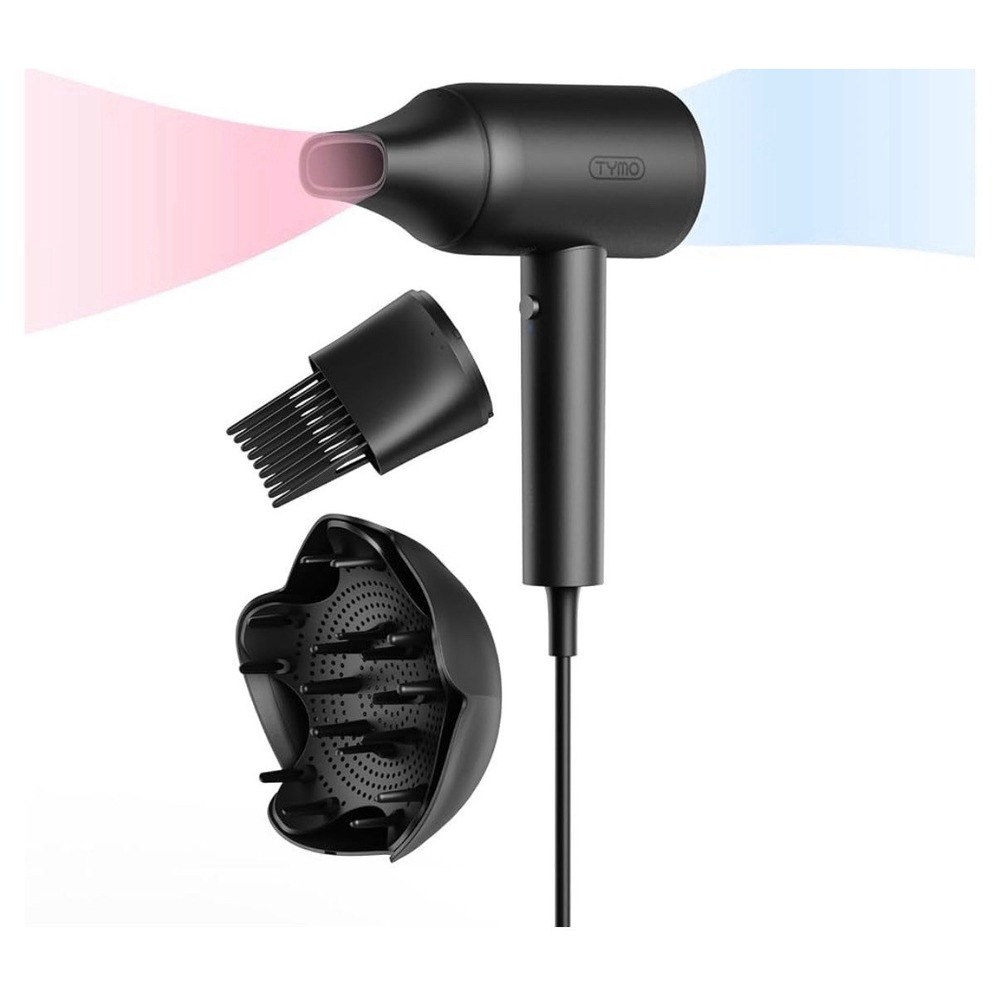 TYMO Diffuser Hair Dryer Blow Dryer 300 Million Ionic Hairdryer w/Diffuser &Comb